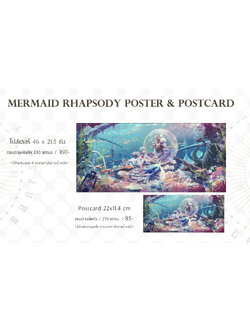 Mermaid Rhapsody Panorama : Poster & Postcard