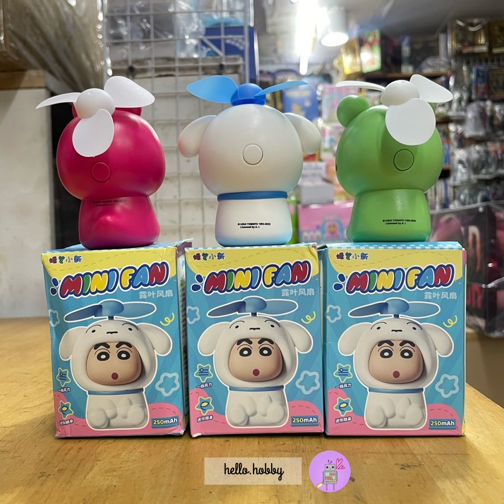 พัดลมมือถือ ชินจัง ลิขสิทธิ์แท้ Crayon Shinchan Mini Fan