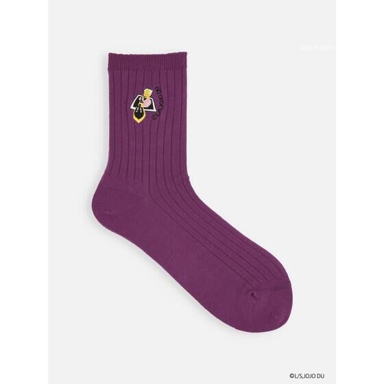 PRE-ORDER : "JoJo's Bizarre Adventure: Diamond is Unbreakable" Sock Shop Collaboration Embroidered Socks