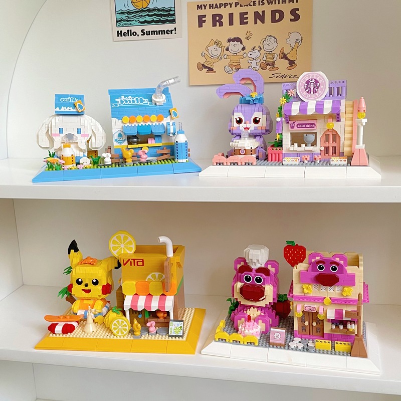 YKO P 1152 - 1157 Pen Holder Shop Set Cinnamoroll / Pikachu / Stella lou / Lotso / Kuromi / Linabel