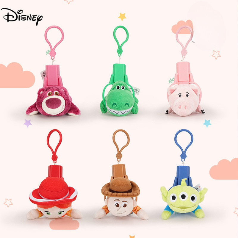 พวงกุญแจ ลิขสิทธิ์แท้ ได้ 1 ตัว | Disney - Toy Story - It’s Hang Time Plush Clip Keychain Series by Potdemiel