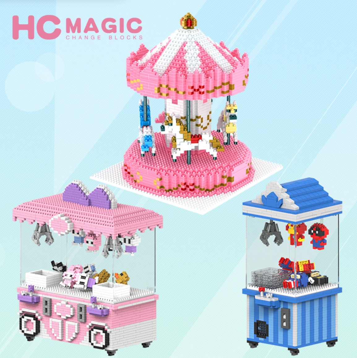 HC Magic 1013 Toy Machine Hello Kitty 2033pcs