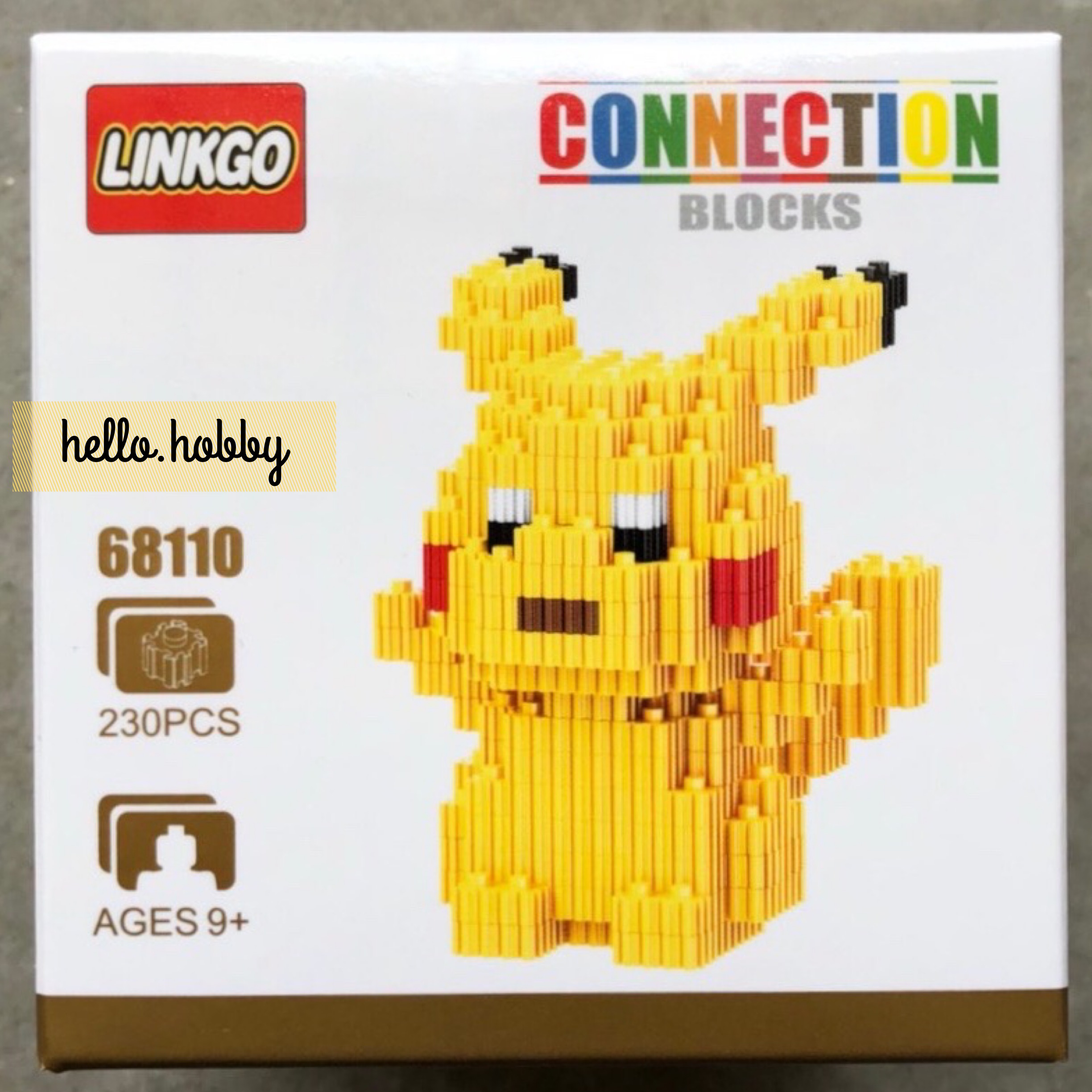 Linkgo 68110 Pikachu 230pcs (แบบเฟือง)