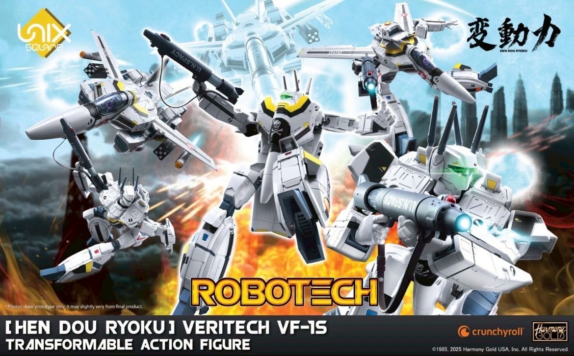 Pre-order : Robotech [Hen Dou Ryoku] Veritech VF-1S Transformable Diecast Action Figure by Unix Square