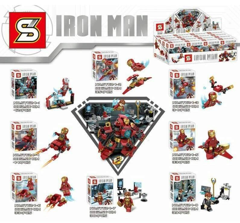 SY 624 1-8 Super Heroes Iron Man