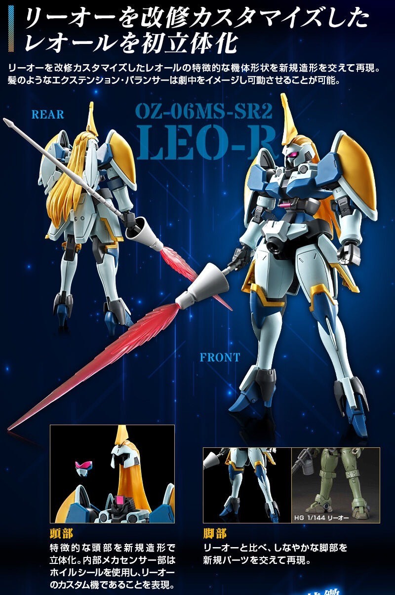 PRE-ORDER : HGAC 1/144 Leo-R Plastic Model