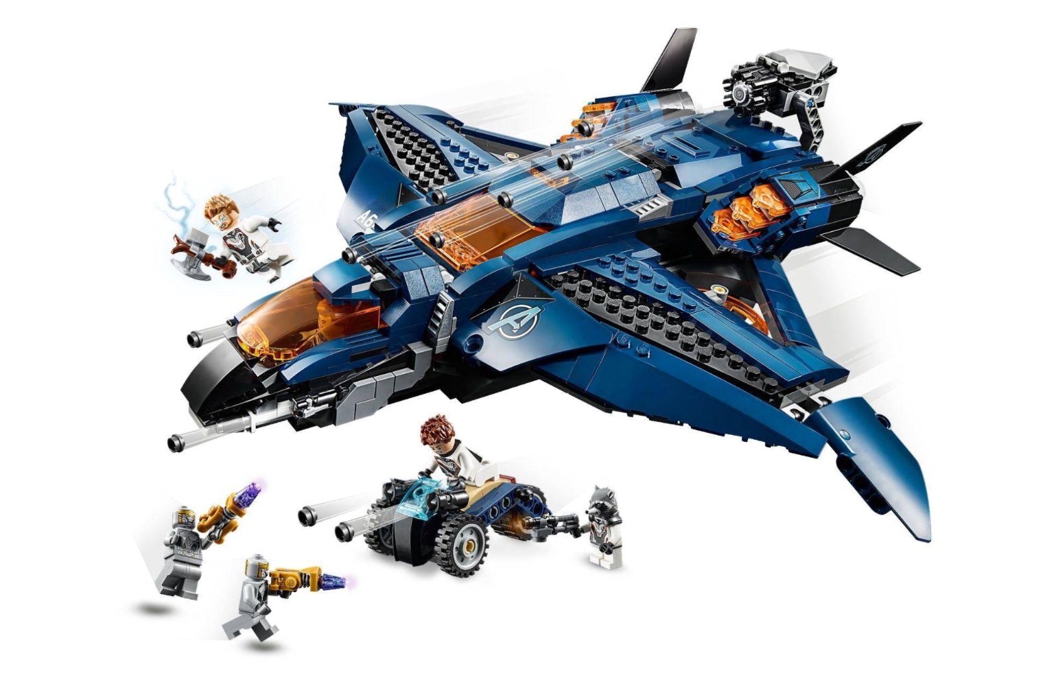 Lepin 07122 Avengers Ultimate Quinjet 938pcs