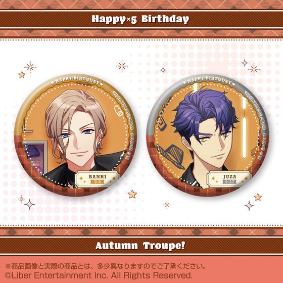PRE-ORDER : A3! Hologram Tin Badge ~Happy×5 Birthday Autumn Troupe!~
