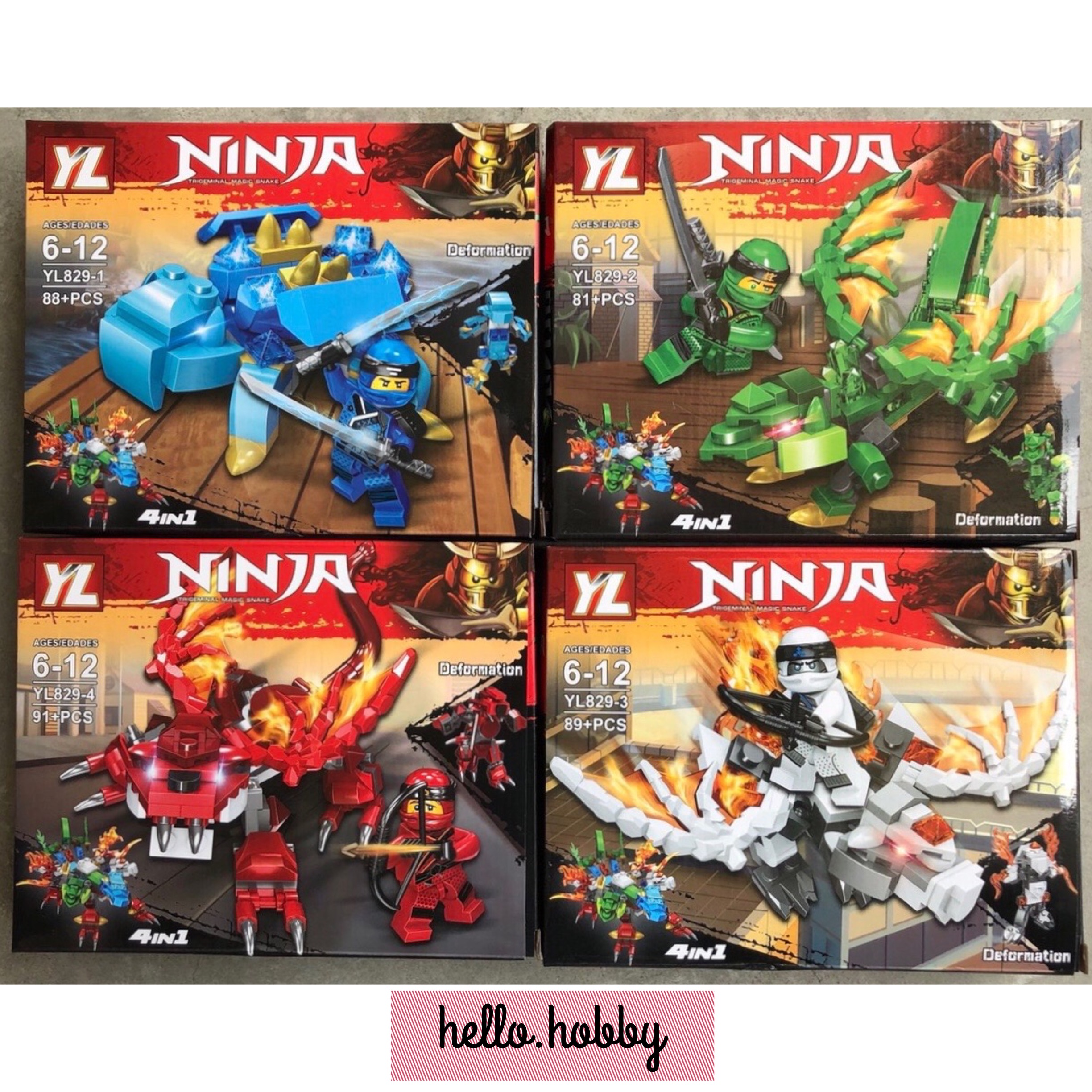YL 829 1-4 Ninjago