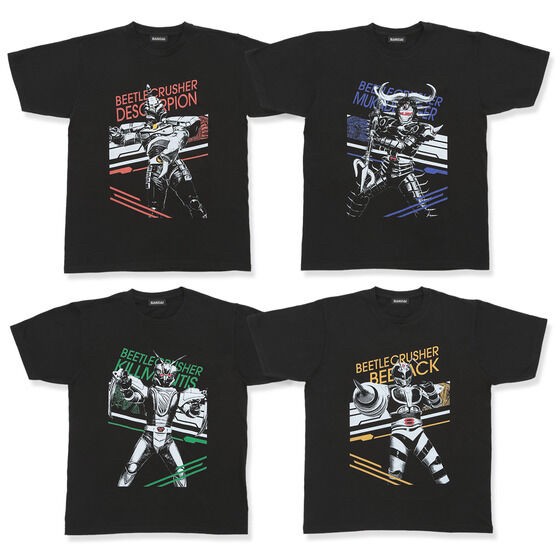 PRE-ORDER : B-Fighter Kabuto Design T-shirt (All 11 types)