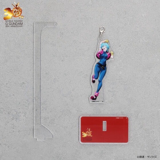 PRE-ORDER : Mobile Fighter G Gundam 30th Anniversary Illustration Swinging Acrylic Stand Character (9 types)