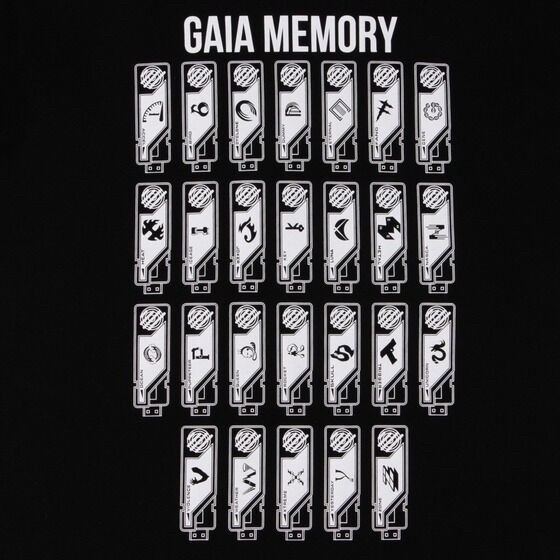 PRE-ORDER : Kamen Rider W Gaia Memory T-shirt