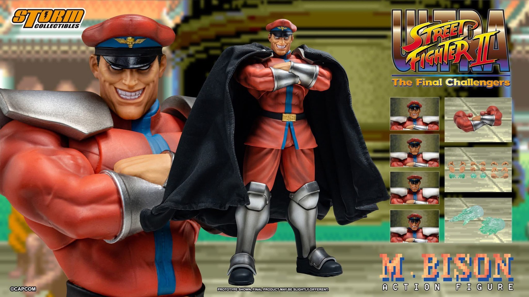 Pre-order : Ultra Street Fighter II: The Final Challengers M. Bison by Storm Collectibles