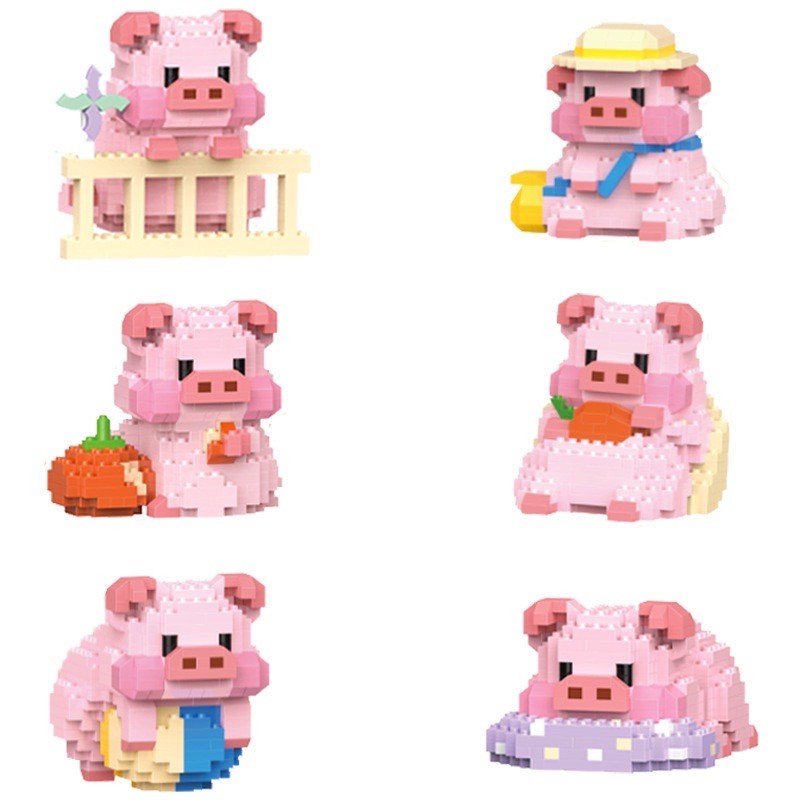 ตัวต่อนาโน Size M - Lele Brother W 1201-1206 Little Pig