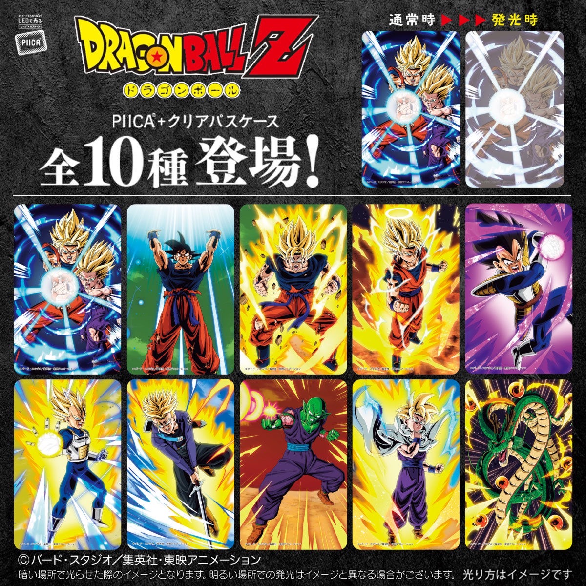 PRE-ORDER : DRAGON BALL Z PIICA+ Clear Pass Case (10 types)
