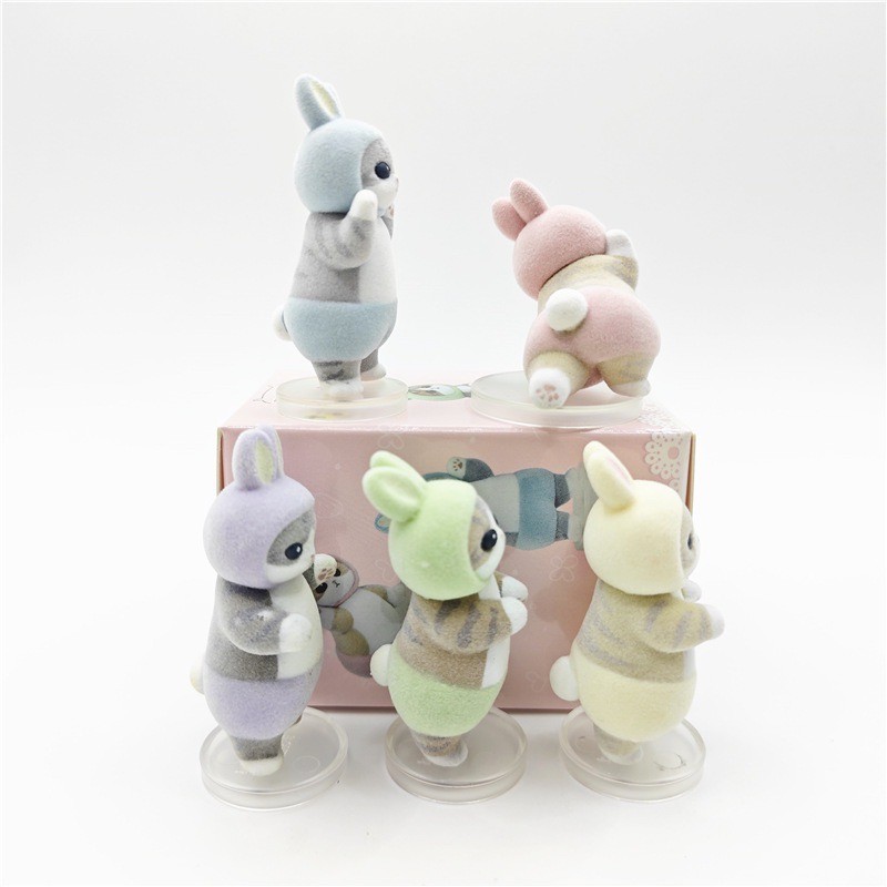 โมเดล Mofusand Narabundasu Rabbit by Pazela (Set of 5)