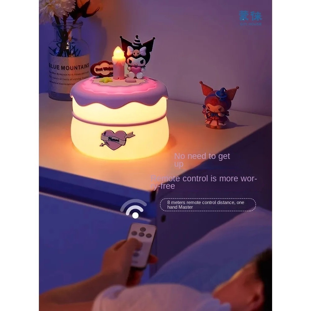 โคมไฟ ลิขสิทธิ์แท้ Sanrio - Cinnamoroll/ Kuromi Cake Night Light LED Lamp by Emie