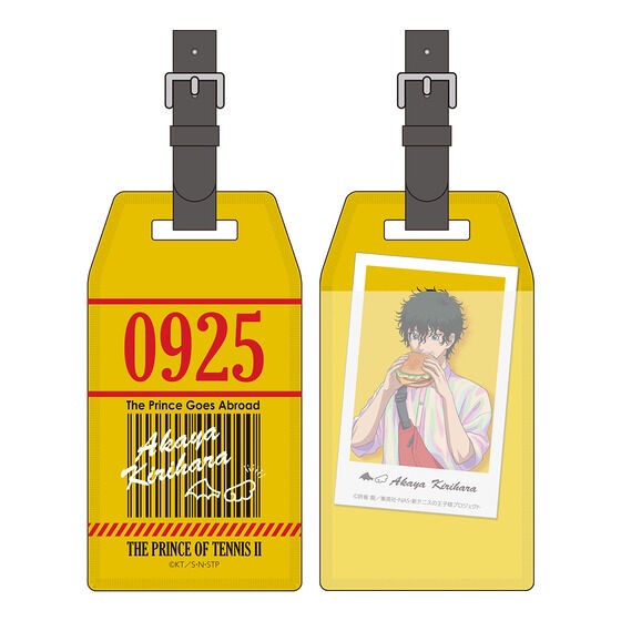 PRE-ORDER : New Prince of Tennis The Prince Goes Abroad Ver.A.KIRIHARA Luggage Tag with Illustration Sheet