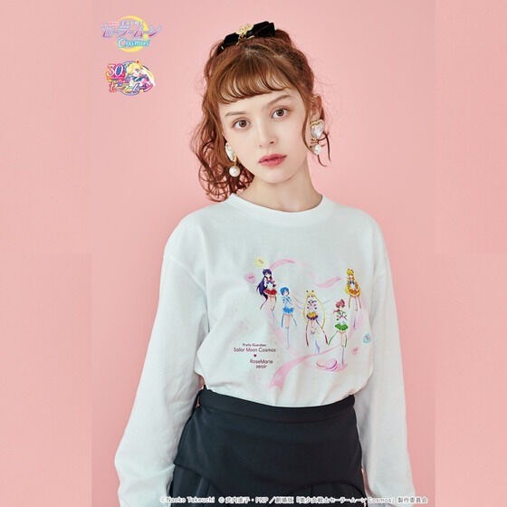 PRE-ORDER : Movie version "Sailor Moon Cosmos" x RoseMarie seoir Collaboration Long Sleeve T-shirt