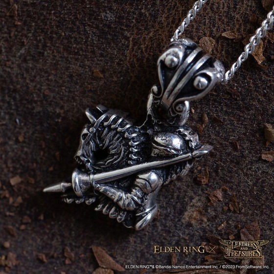 PRE-ORDER : ELDEN RING x LEATHERS AND TREASURES Lance's Talisman Necklace