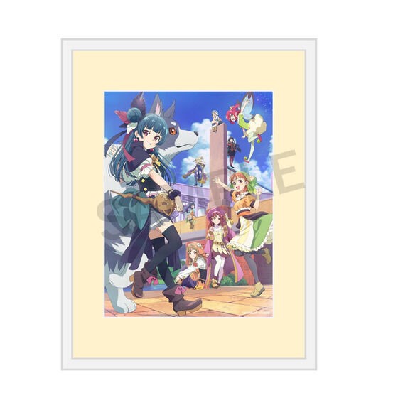 PRE-ORDER : Genjitsu no Yohane -SUNSHINE in the MIRROR- TV Anime Key Visual A4 Framed Art