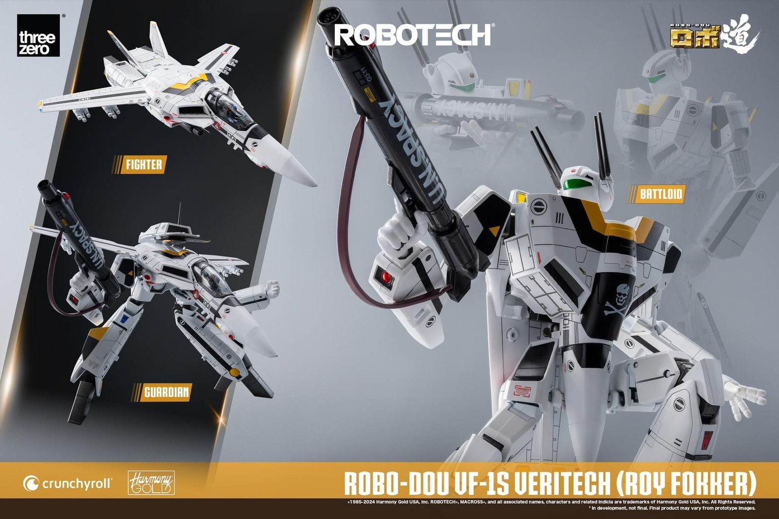 Pre-order : Robotech ROBO-DOU ROBOTECH VF‐1S Veritech (Roy Fokker) by Threezero