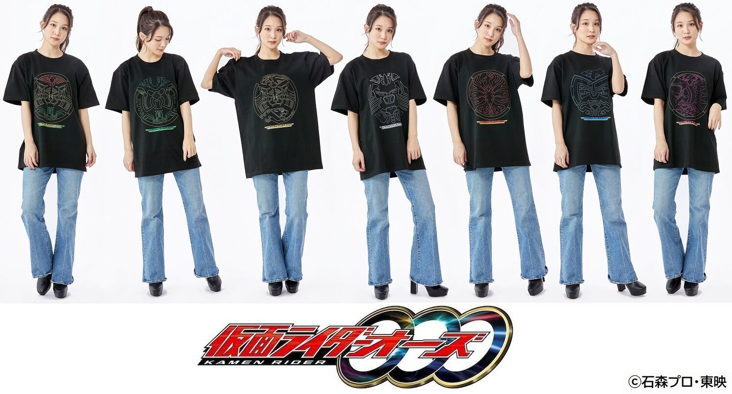 PRE-ORDER : Kamen Rider OOO Combo T-shirt All 7 types