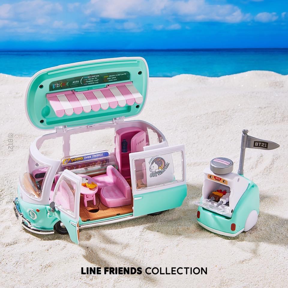 ฟิกเกอร์รถ BT21 Universtar Camping Car Play Set by Line Friends x Young Toys