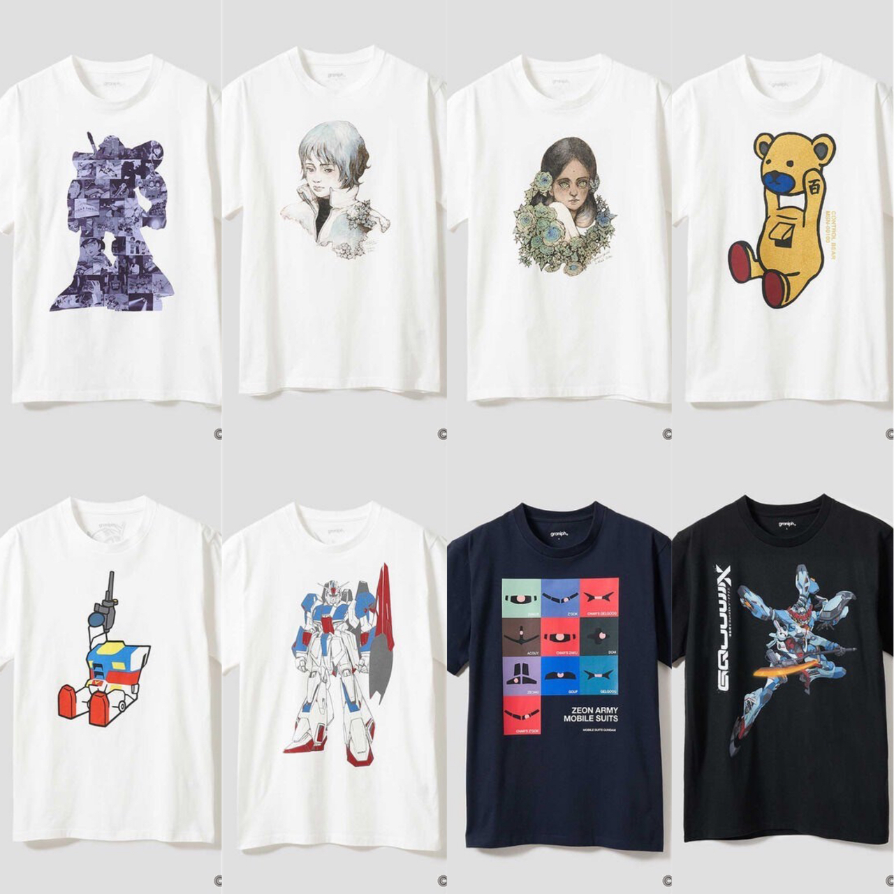 PRE-ORDER : STRICT-G graniph "Mobile Suit Gundam" T-shirt