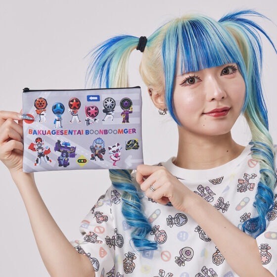 PRE-ORDER : Bakuage Sentai Boonboomger Deformed Flat Pouch