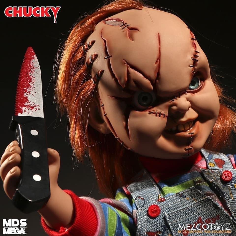 Pre-order : MDS MEGA SCALE Child’s Play: Bride of Chucky Talking Scarred Chucky (Re-issue) by Mezco Toyz