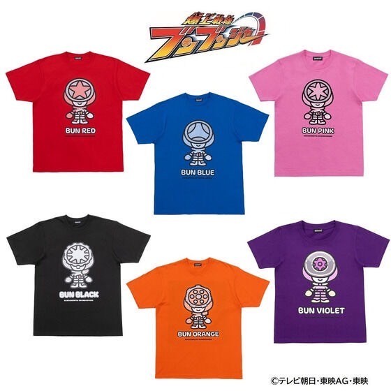 PRE-ORDER : Bakuage Sentai Boonboomger Mini Character T-shirt (6 types)