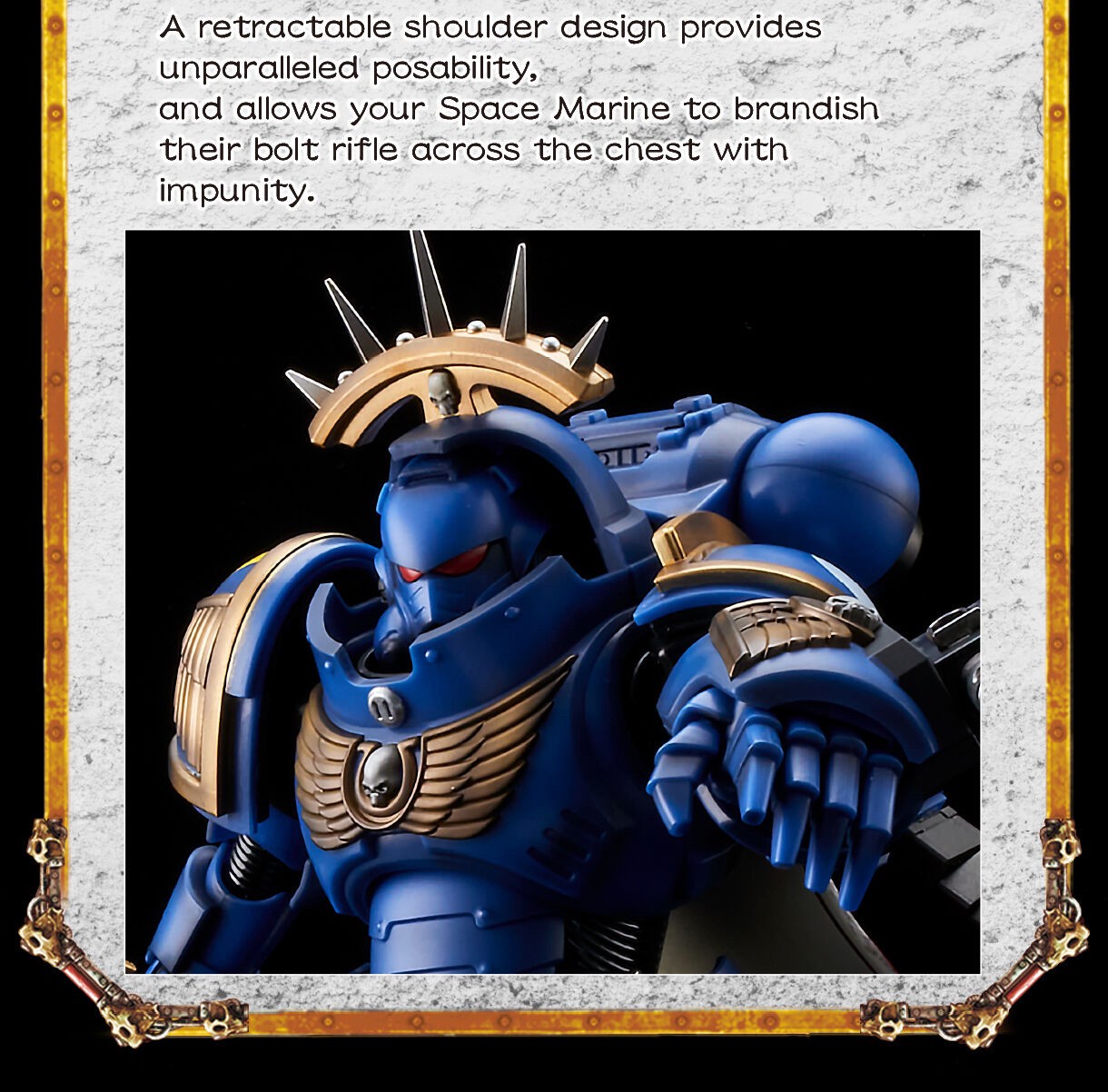PRE-ORDER : WARHAMMER 40,000 ULTRAMARINES PRIMARIS CAPTAIN IN GRAVIS ARMOUR