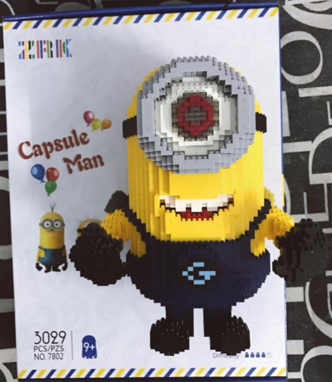 ZRK 7802 Minion Carl 3029pcs