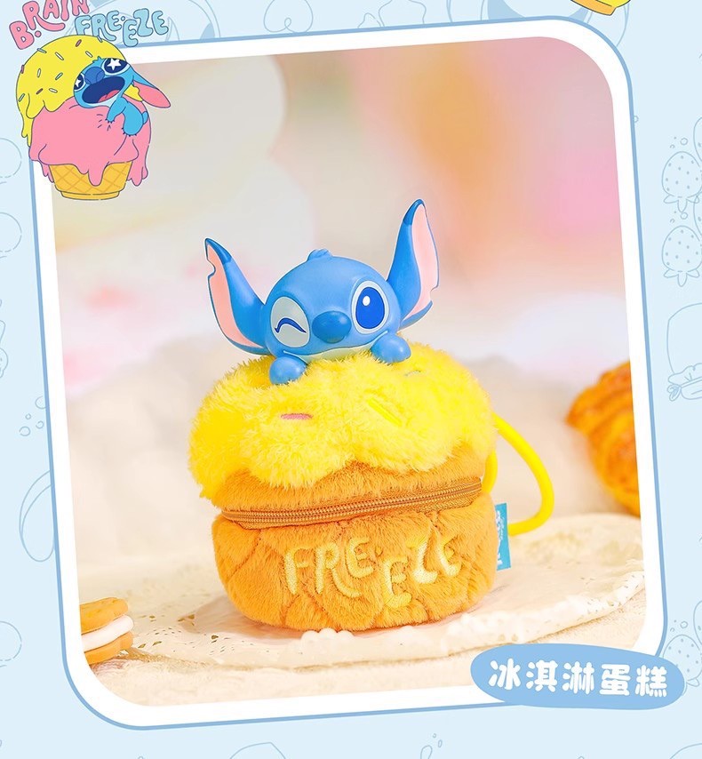 ได้1 ชิ้น กระเป๋าใส่ของจุกจิก ลิขสิทธิ์แท้ - Disney - Stitch - Flipping Amazing Fun Food Bag Series