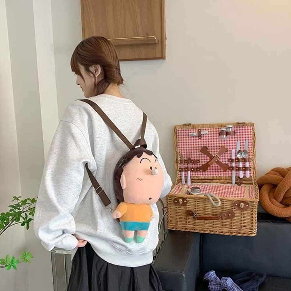 กระเป๋าเป้ตุ๊กตาชินจังลิขสิทธิ์แท้ Crayon Shinchan Doll Backpack by Youmai