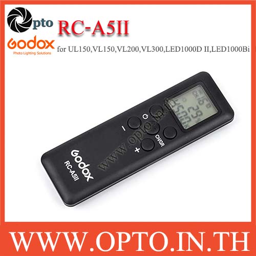 RC-A5II Godox Remote Control for UL150, VL150, VL200, VL300, LED1000D II, LED1000Bi II รีโมท RC