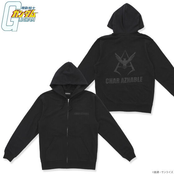 PRE-ORDER : Mobile Suit Gundam BLACK Series Mark Zip Hoodie