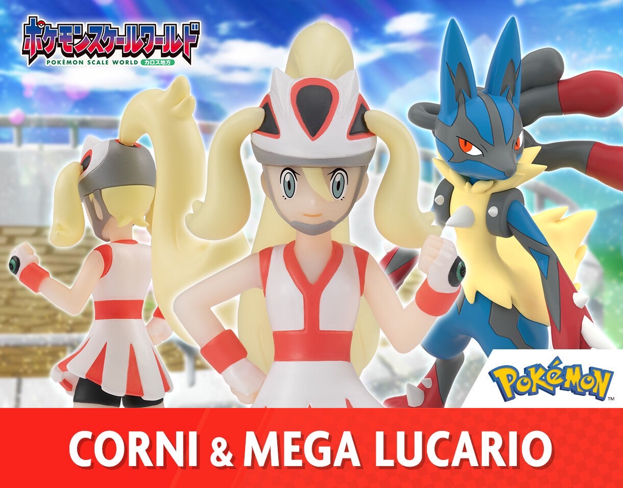 PRE-ORDER : Pokemon Scale World Kalos Region Corni & Mega Lucario / Mega Gyarados