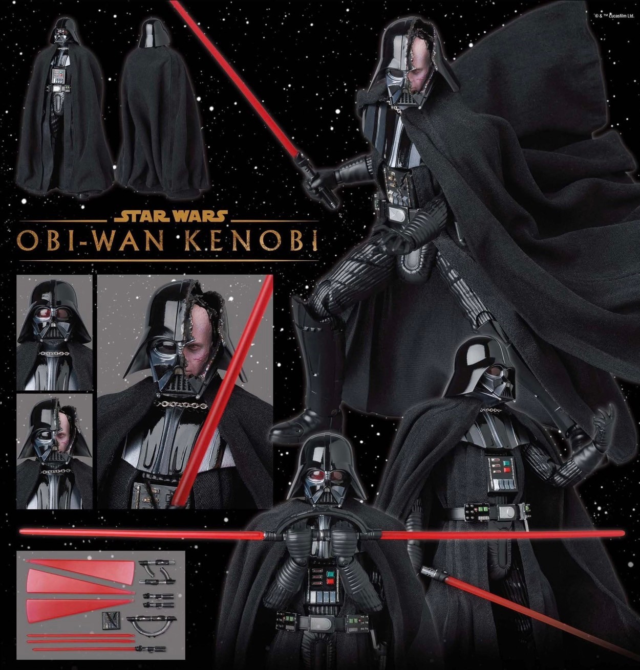 Pre-order : MAFEX Darth Vader (TM) (Star Wars: Obi-Wan Kenobi Ver.) by Medicom Toy