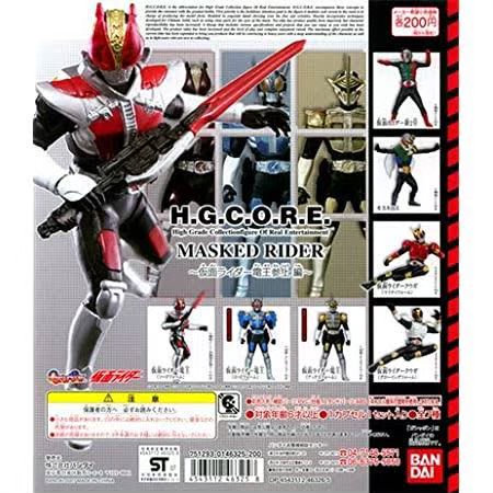 H.G.C.O.R.E. HG Core Kamen Rider Part 2 ~Kamen Rider Den-O Konnichi~ Gashapon by Bandai (Set of 6)