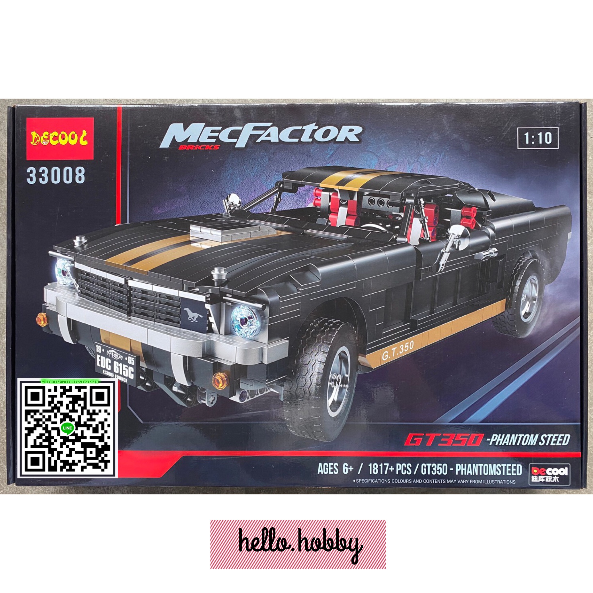 Decool 33008 Ford Mustang GT 350-H 1817pcs