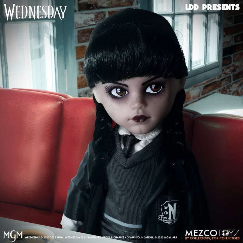 Pre-order : LDD Presents Living Dead Dolls Wednesday Nevermore Academy Uniform by Mezco Toyz