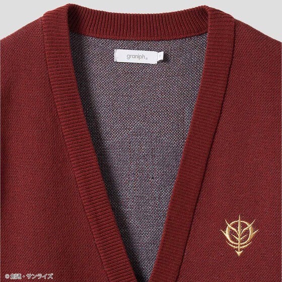 PRE-ORDER : STRICT-G graniph "Mobile Suit Gundam" Cardigan (Char Aznable Washable Jacquard Cardigan)