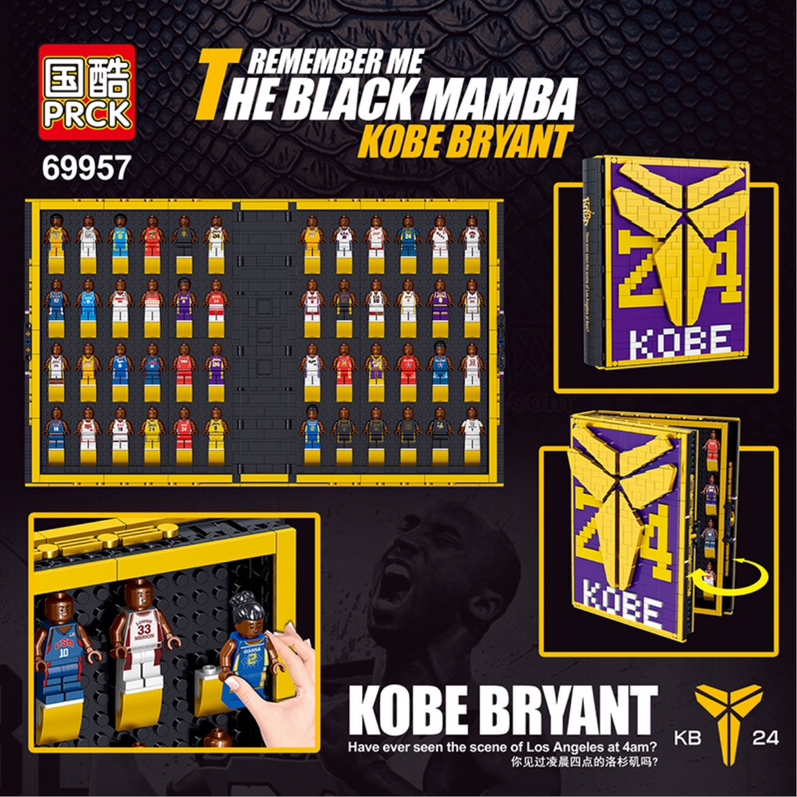 Prck 69957 Kobe Bryant book 2299pcs