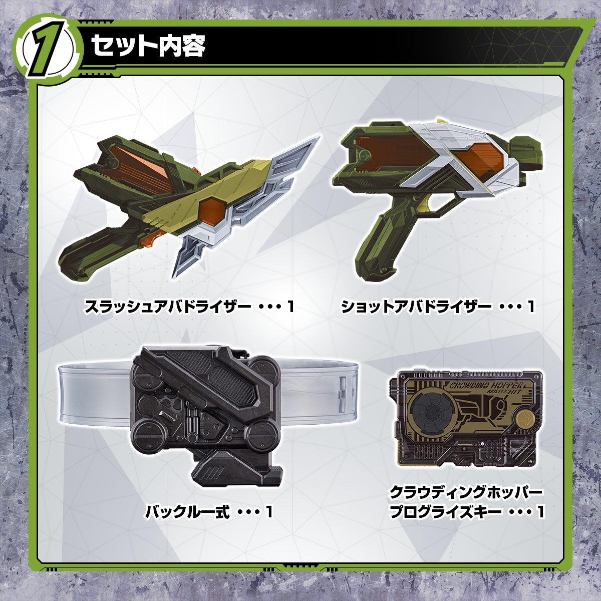 Masked Rider Zero-One - DX Slash Abaddo Riser & Shot Abaddo Riser (Limited) by Premium Bandai