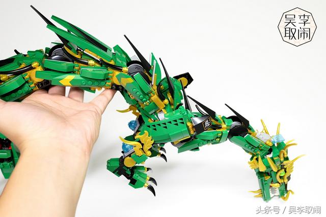 Lepin 8918 Ninjago Green Ninja Dragon Kirin 1443pcs (มีไฟ)