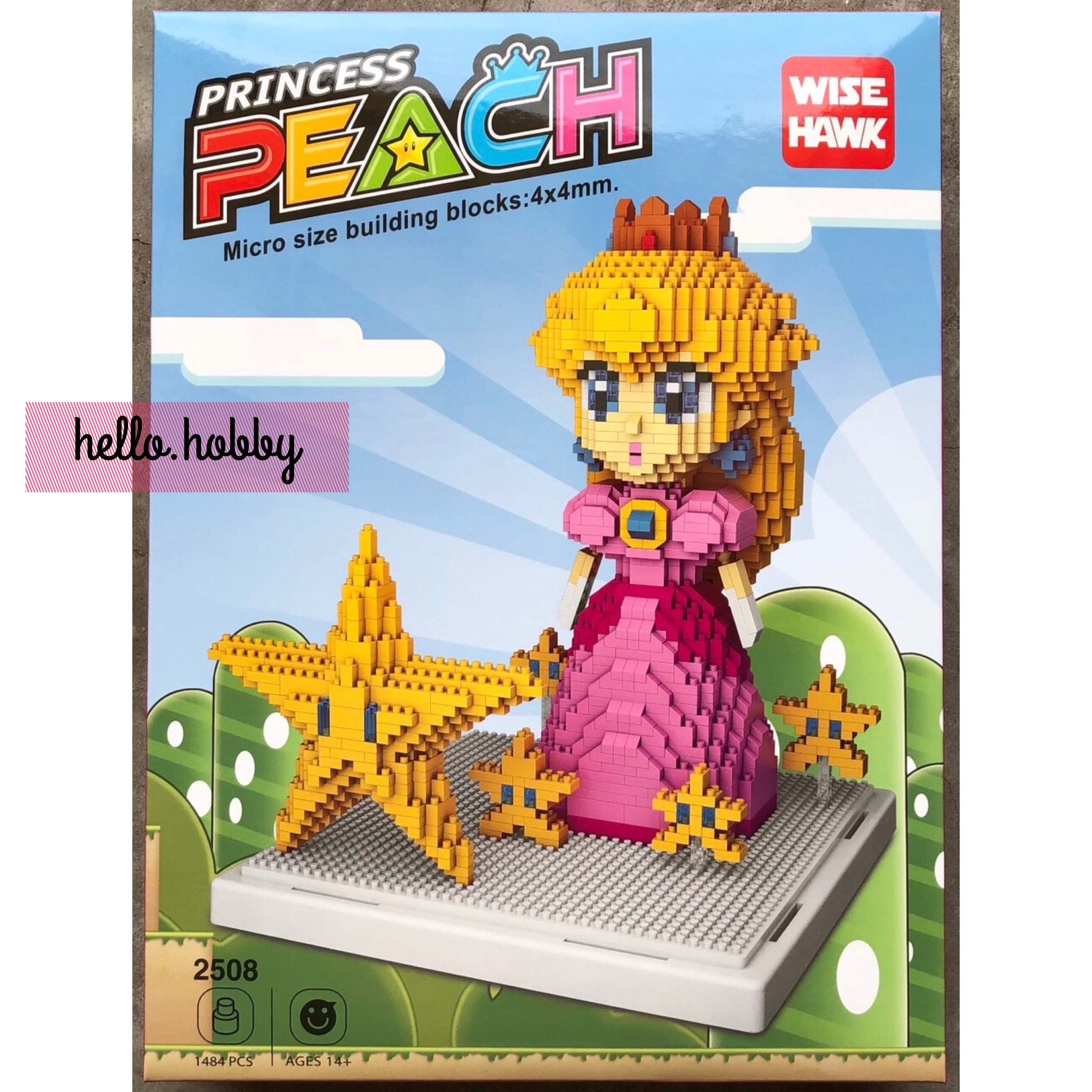 Wise Hawk 2508 Super Mario Princess Peach 1484pcs