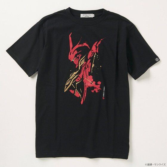 PRE-ORDER : STRICT-G JAPAN "Mobile Suit Gundam UC" Brush Painting T-shirt Sinanju Pattern