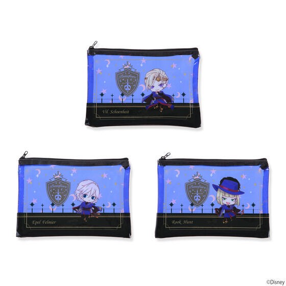 PRE-ORDER : Hapikuro! Disney Twisted Wonderland Original Illustration Clear Pouch (Random)